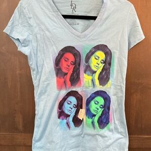 Lana Del Rey Shirt Women’s fit Four Faces Authenthic Tour Size Medium M MINT